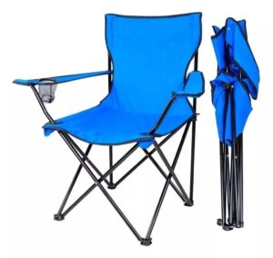 Silla Plegable Con Portavasos Camping X2
