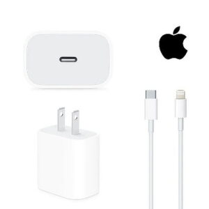 Cargador Iphone 20w Carga Rapida + Cable