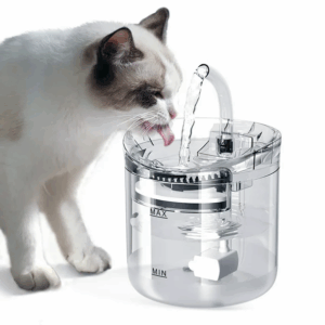 Fuente De Agua Para Mascotas Silencioso Transparente